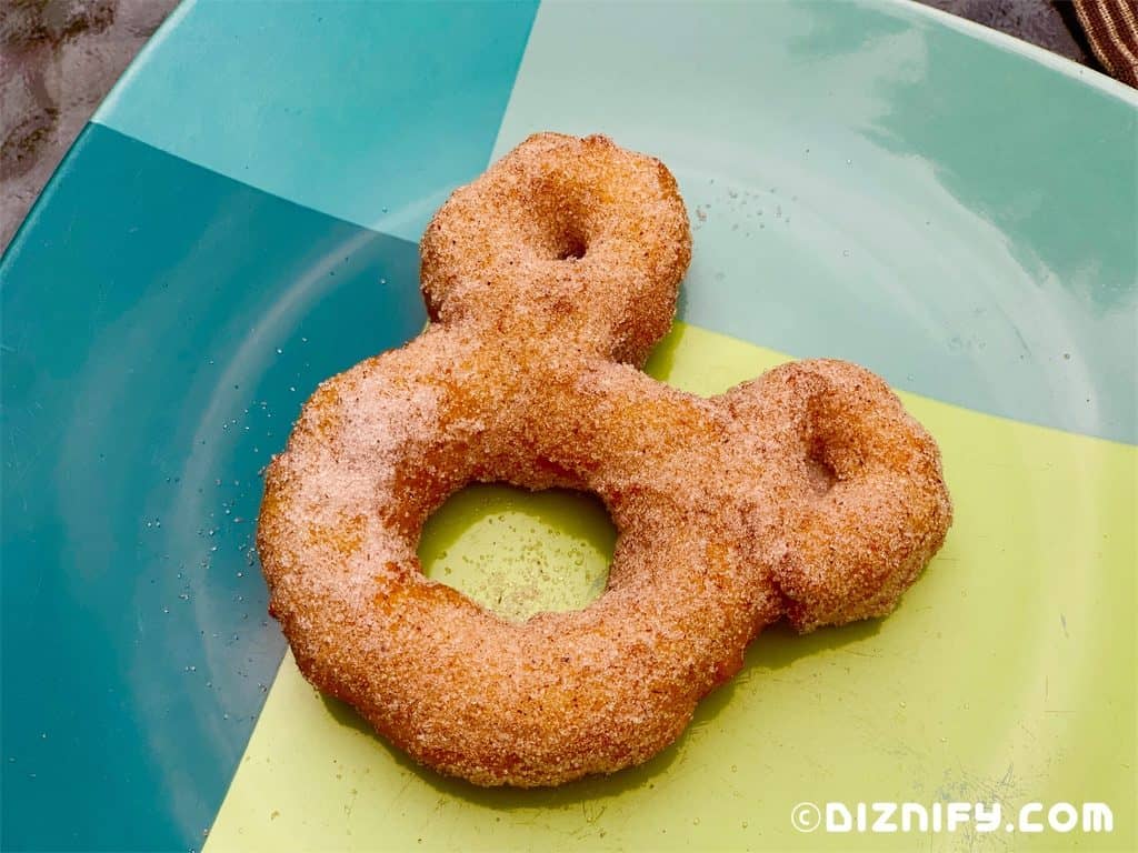 Mickey shaped gluten free churro donut