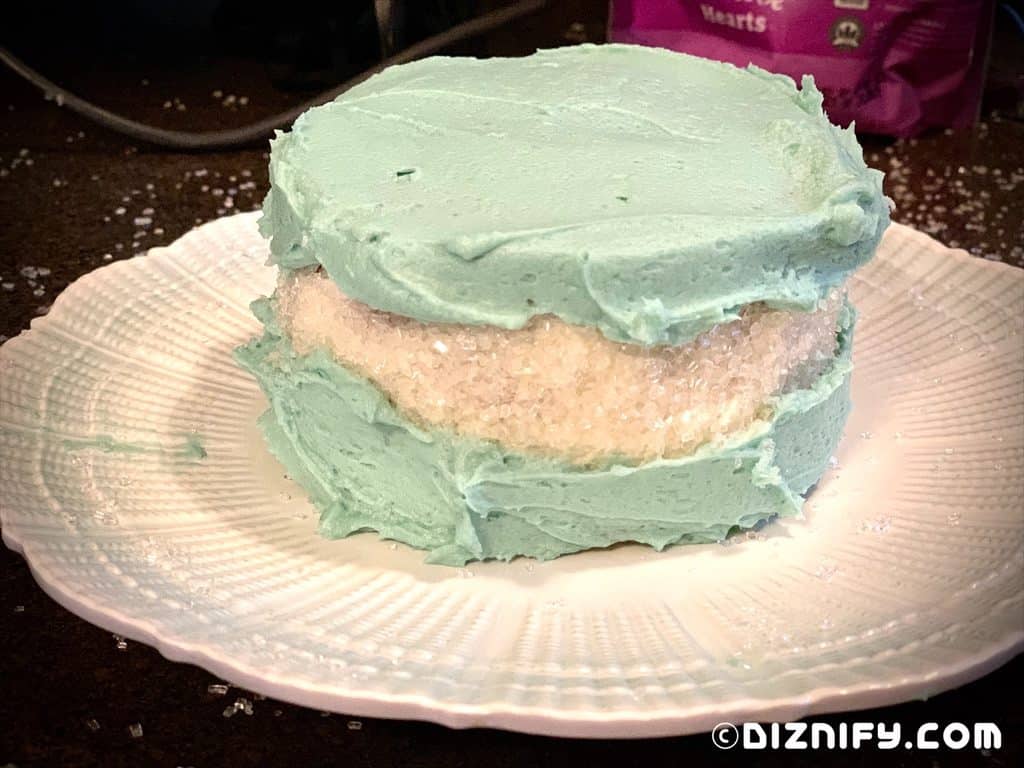 Frosted arendelle aqua cake copycat