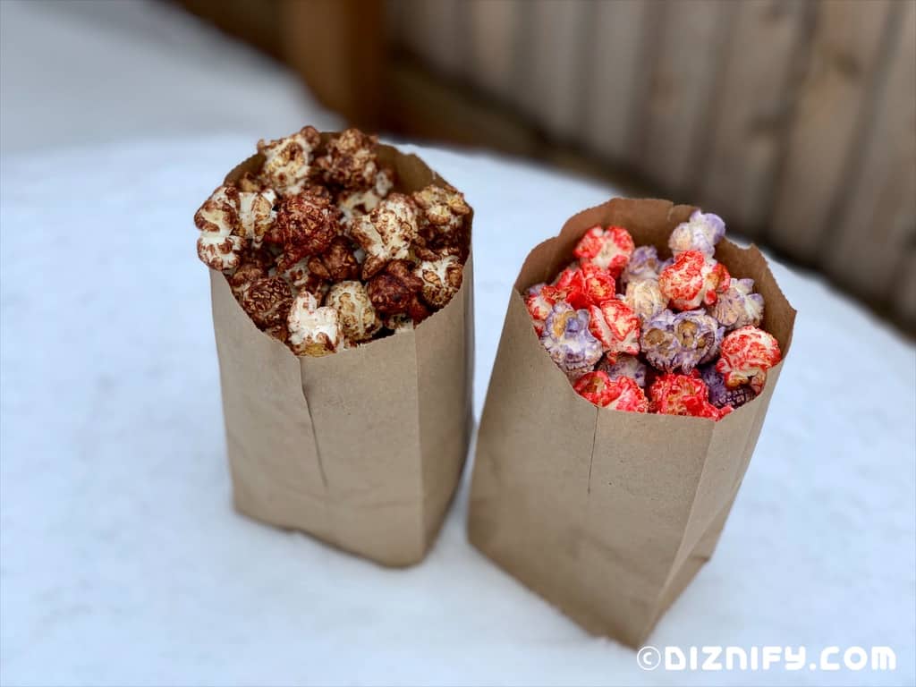 galaxy's edge inspired chocolate and outpost mix inspired popcorn