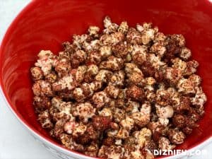 galaxy's edge inspired chocolate popcorn