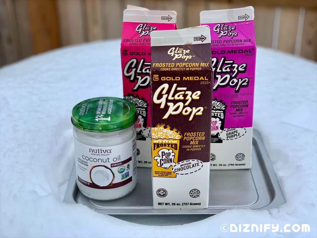 Chocolate Glaze Pop used for galaxy's edge inspired popcorn