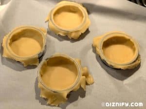 removing tart shell edges