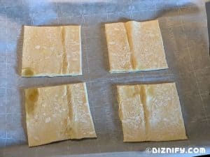 puff pastry for mango almond tartlets