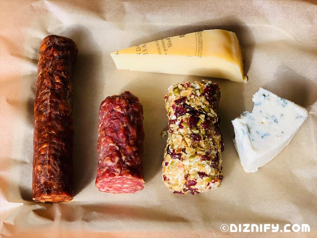 meats and cheeses for baseline inspired charcuterie
