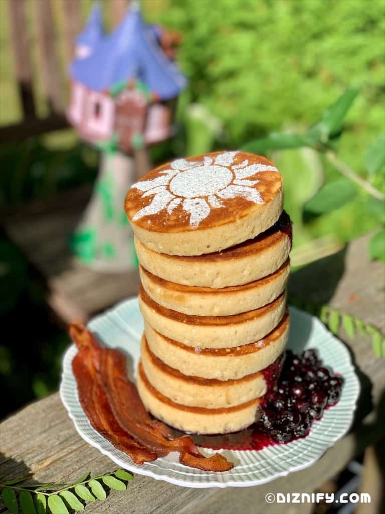 disney rapunzel inspired pancakes