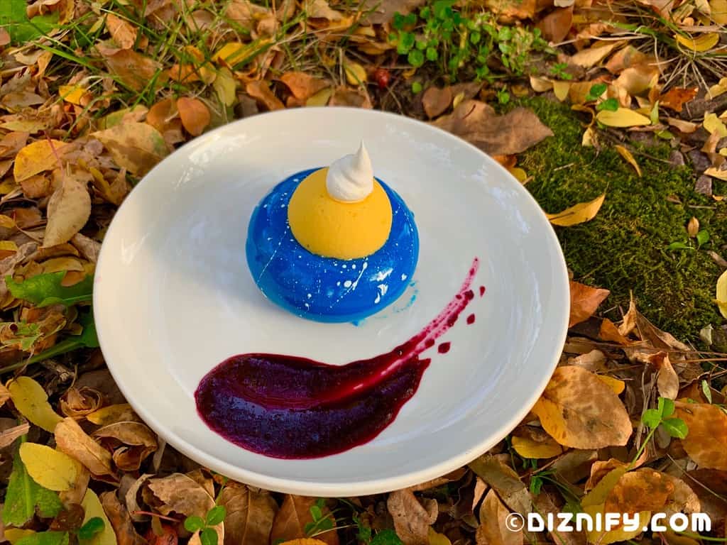 disney pandora inspired blueberry mousse