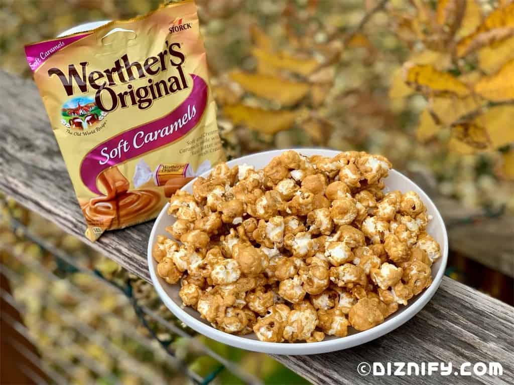 Disney caramel popcorn copycat recipe and Werther's caramels