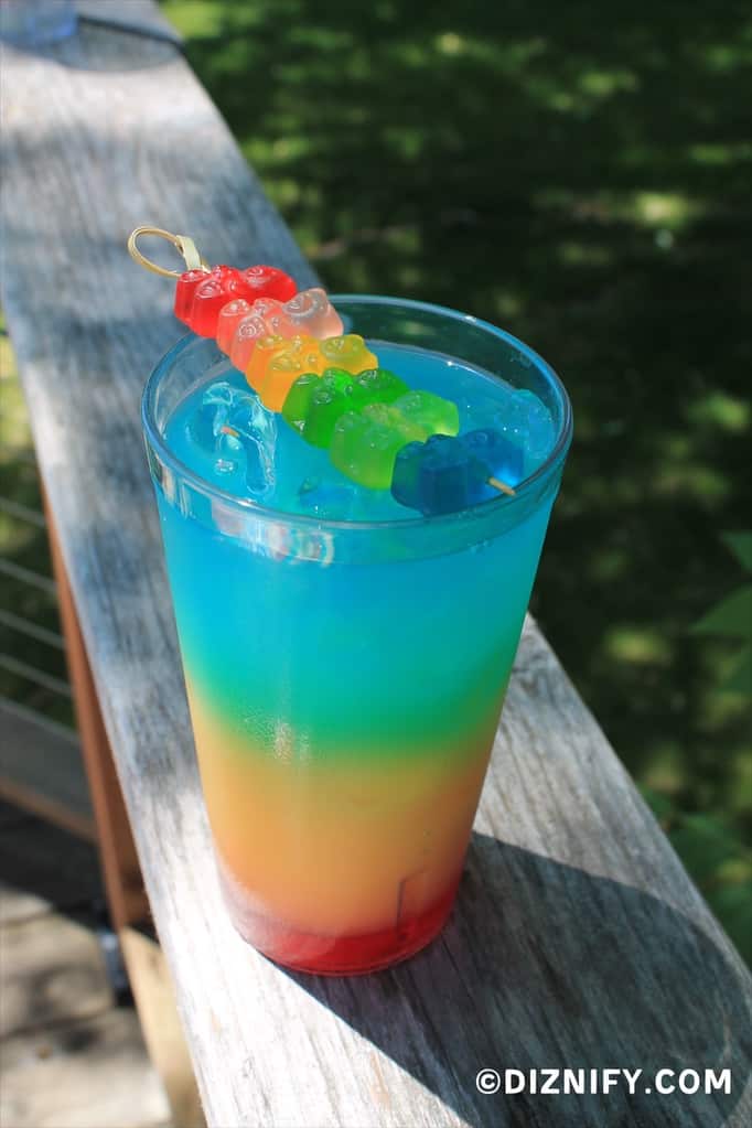 Rainbow drink tall view