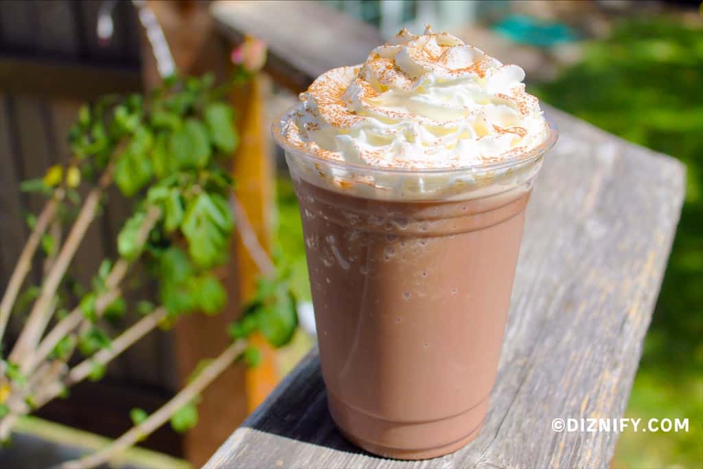 cinnamon bun coffee topped with whipped cream